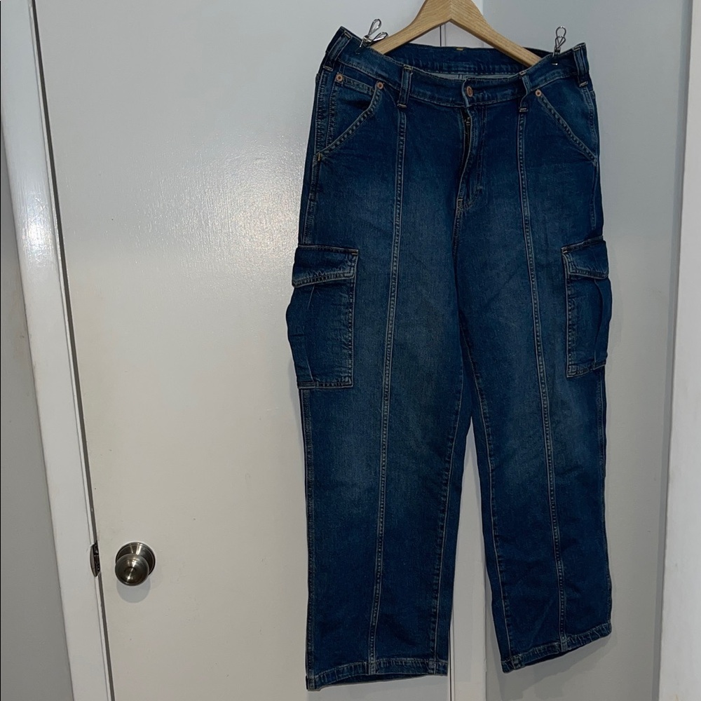 Gap Dark Blue Cargo Jeans